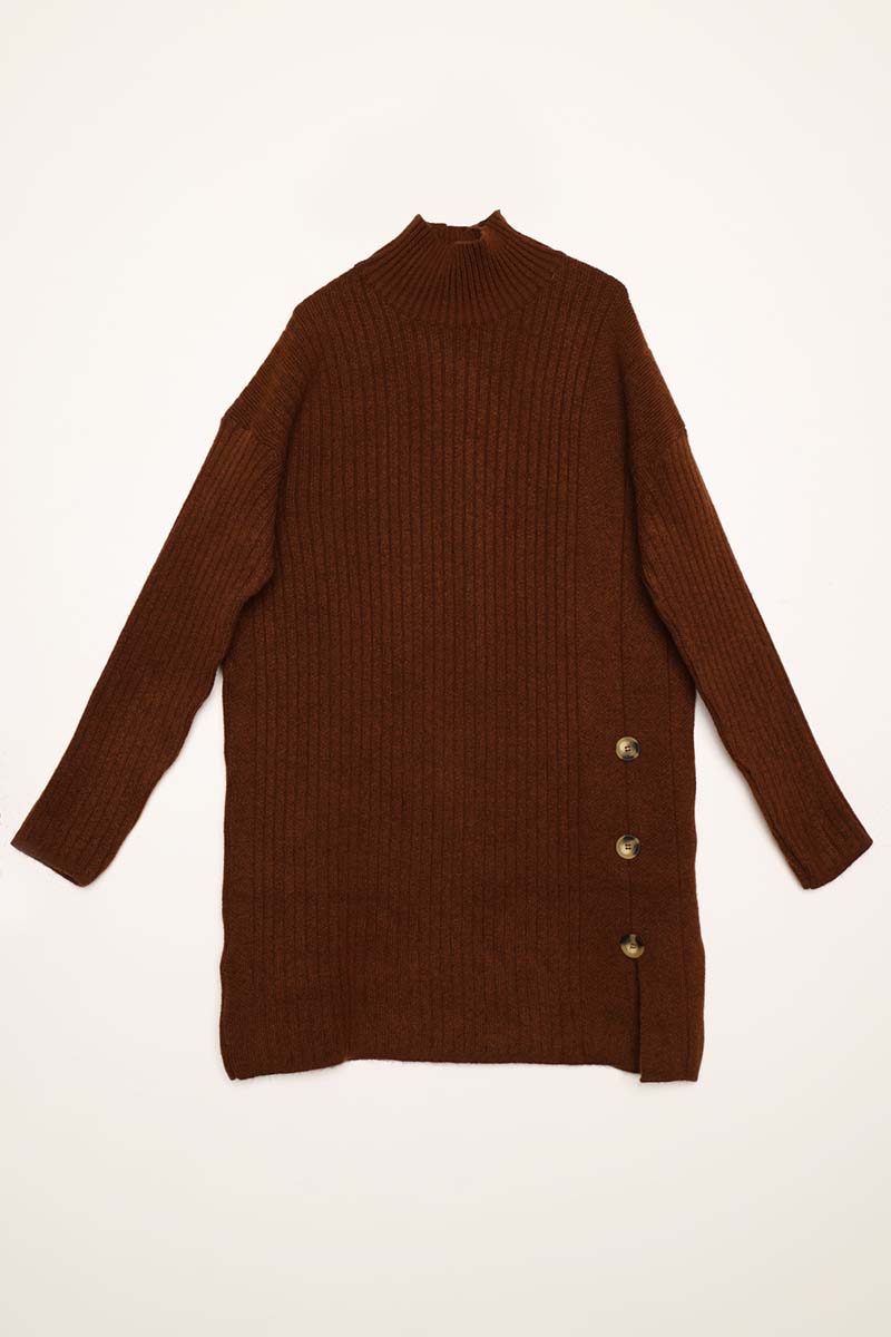 Half Turtleneck Sweater Tunic