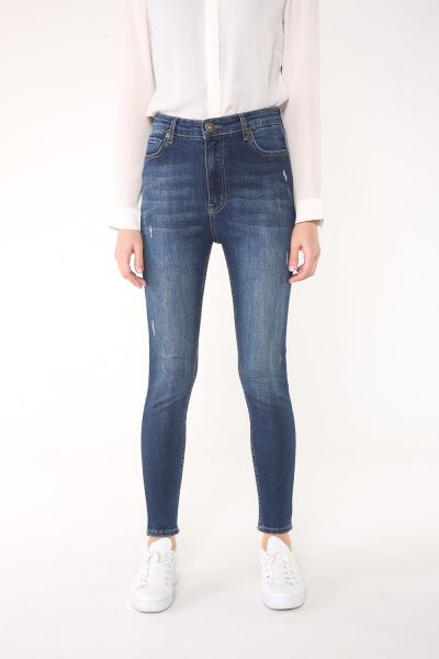 High Waist 5-pocket Jeans