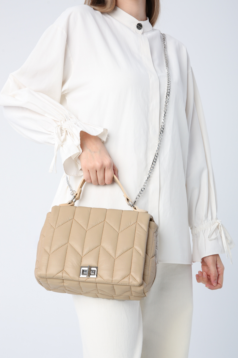 Chain Strap Crossbody Quilted Crossbody Bag